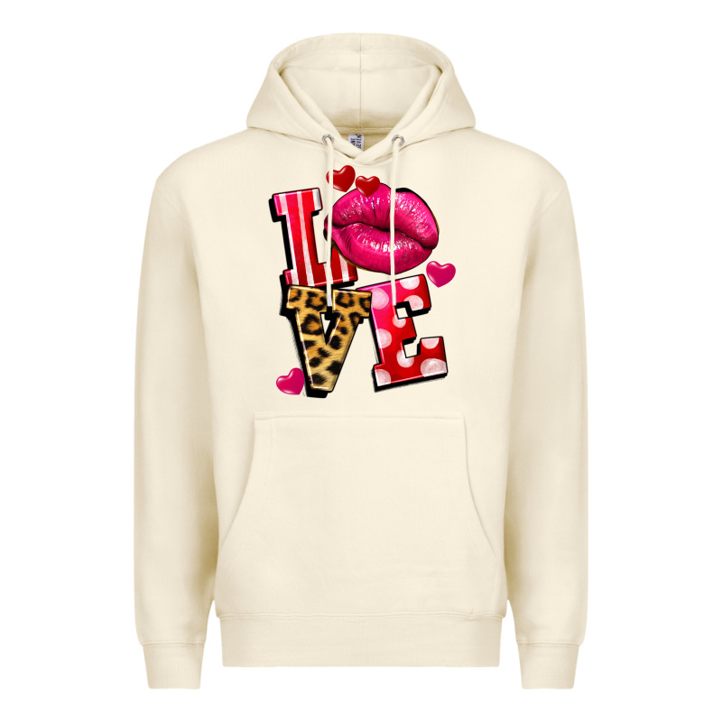 Love Lips Premium Hoodie by FaDigitalArtStudio | Teevron