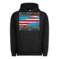 Pigment Black Leopard glitter American flag tumbler Urban Hoodie - Neo Western