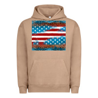 Pigment Burro Leopard glitter American flag tumbler Urban Hoodie - Neo Western