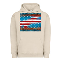 Pigment French Oak Leopard glitter American flag tumbler Urban Hoodie - Neo Western