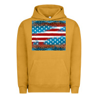 Pigment Peanut Butter Leopard glitter American flag tumbler Urban Hoodie - Neo Western