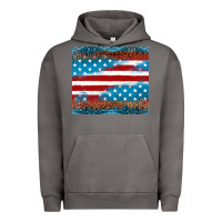 Pigment Tornado Leopard glitter American flag tumbler Urban Hoodie - Neo Western