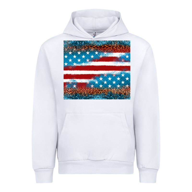 Leopard Glitter American Flag Tumbler Urban Hoodie by Neo Western | Teevron