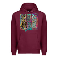 Burgundy summer vibes Premium Hoodie - SublimationCraftShop