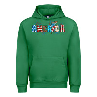 Emerald Lightning bolt with America Urban Hoodie - Neo Western