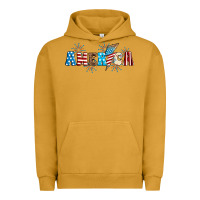 Pigment Peanut Butter Lightning bolt with America Urban Hoodie - Neo Western