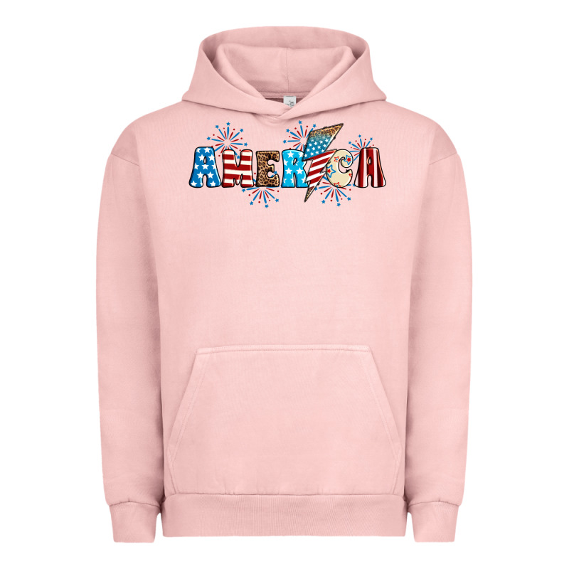 Lightning Bolt With America Urban Hoodie by Neo Western | Teevron