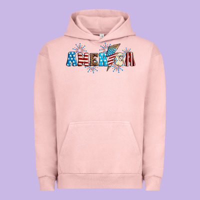 Lightning Bolt With America Urban Hoodie Designed By Neo Western