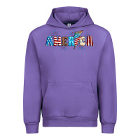 Tulip Lightning bolt with America Urban Hoodie - Neo Western