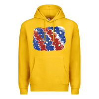 Lemon Patriotic tie dye background Premium Hoodie - CowGirlArtShop