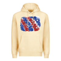 Pina Colada Patriotic tie dye background Premium Hoodie - CowGirlArtShop