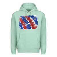 Seafoam Patriotic tie dye background Premium Hoodie - CowGirlArtShop