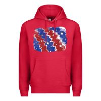 Cardinal Patriotic tie dye background Premium Hoodie - CowGirlArtShop