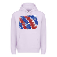 Lilac Patriotic tie dye background Premium Hoodie - CowGirlArtShop