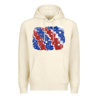 Sandshell Patriotic tie dye background Premium Hoodie - CowGirlArtShop