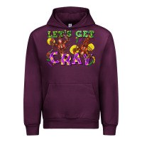 Mauve Wine let's get cray Urban Hoodie - FaDigitalArtStudio