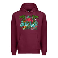 Burgundy summer Premium Hoodie - SublimationCraftShop