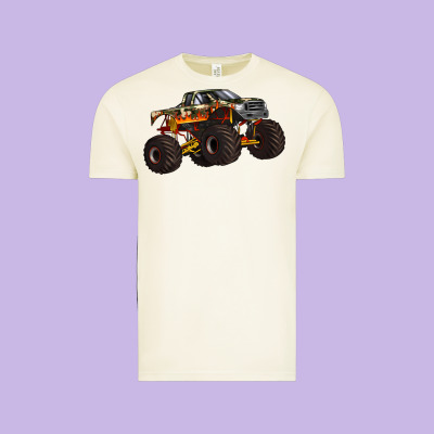 Monster Truck Vintage Tee Designed By Artiststas