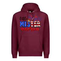 Burgundy little mister america Premium Hoodie - Neo Western