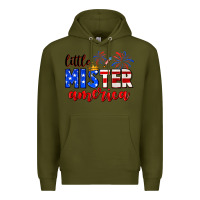 Army Green little mister america Premium Hoodie - Neo Western