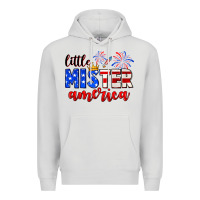 Dove Grey little mister america Premium Hoodie - Neo Western