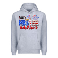 Heather Grey little mister america Premium Hoodie - Neo Western