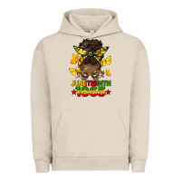 Pigment French Oak juneteenth 1865 afro bun Urban Hoodie - HRA Design Shop