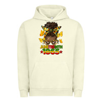 Pigment Pistachio juneteenth 1865 afro bun Urban Hoodie - HRA Design Shop