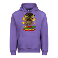 Tulip juneteenth 1865 afro bun Urban Hoodie - HRA Design Shop