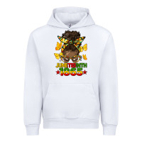 White juneteenth 1865 afro bun Urban Hoodie - HRA Design Shop