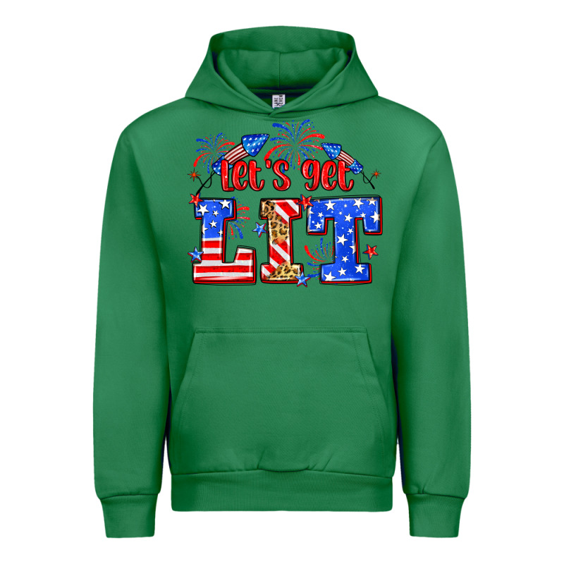 Let's Get Lit 4th Of July Urban Hoodie by Neo Western | Teevron