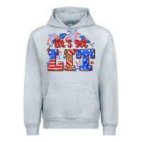 Heather Grey Let's get lit 4th of July Urban Hoodie - Neo Western
