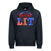 Navy Let's get lit 4th of July Urban Hoodie - Neo Western