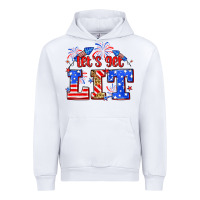 White Let's get lit 4th of July Urban Hoodie - Neo Western