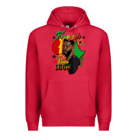 Cardinal free ish since 1865 black man Premium Hoodie - HRA Design Shop