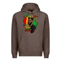 Coffee free ish since 1865 black man Premium Hoodie - HRA Design Shop