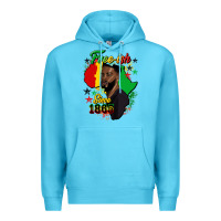 Ocean Blue free ish since 1865 black man Premium Hoodie - HRA Design Shop