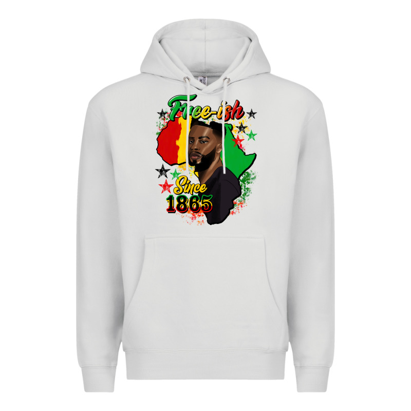 Free Ish Since 1865 Black Man Premium Hoodie by HRA Design Shop | Teevron