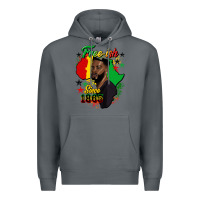 Rock free ish since 1865 black man Premium Hoodie - HRA Design Shop