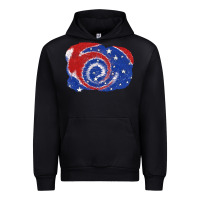 Black Patriotic tie dye background 4th of july Urban Hoodie - CowGirlArtShop