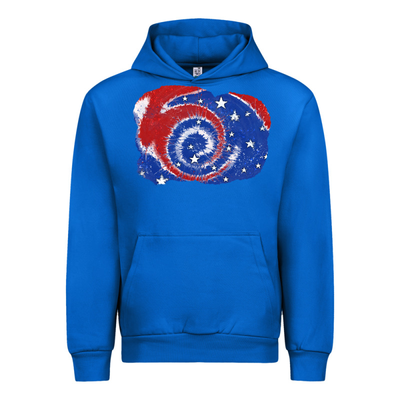 Patriotic Tie Dye Background 4th Of July Urban Hoodie by CowGirlArtShop | Teevron