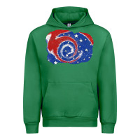 Emerald Patriotic tie dye background 4th of july Urban Hoodie - CowGirlArtShop