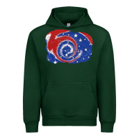 Forest Green Patriotic tie dye background 4th of july Urban Hoodie - CowGirlArtShop