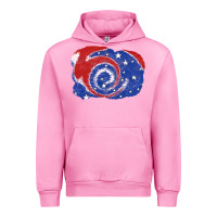 Fuchsia Pink Patriotic tie dye background 4th of july Urban Hoodie - CowGirlArtShop