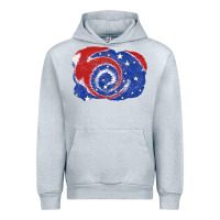 Heather Grey Patriotic tie dye background 4th of july Urban Hoodie - CowGirlArtShop