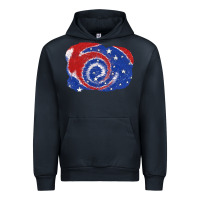 Navy Patriotic tie dye background 4th of july Urban Hoodie - CowGirlArtShop