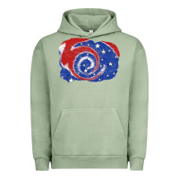 Pigment Oil Green Patriotic tie dye background 4th of july Urban Hoodie - CowGirlArtShop
