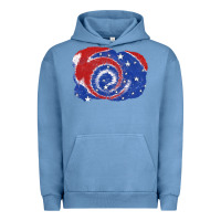 Pigment Pebble Blue Patriotic tie dye background 4th of july Urban Hoodie - CowGirlArtShop
