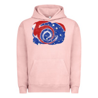 Pigment Salmon Patriotic tie dye background 4th of july Urban Hoodie - CowGirlArtShop