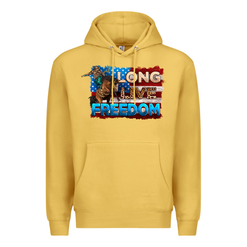 Long Live Freedom 4th Of July Premium Hoodie by Neo Western | Teevron